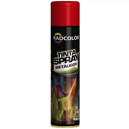 7898173507036-Tinta-Spray-Radcolor-Vermelho-Metalico-Uso-Geral-400ml-Radnaq-RC2137