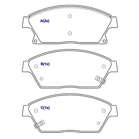 HQF2305A-Pastilha-Freio-Dianteira-Cruze-Tracker-Ferodo-HQF-2305A-Importado-Bosch-comp-2