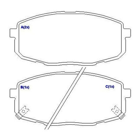 Pastilha-Freio-Dianteira-Elantra-i30-Cerato-Ferodo-HQF-2280AC-sistema-Mando-hqf2280ac-2018-comp-2