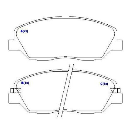 Pastilha-Freio-Dianteira-Genesis-Santa-Fe-Carnival-Sedona-Sorento-Ferodo-HQF-2269AC-Mando-comp-2