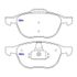 Pastilha-Freio-Dianteira-Ecosport-Focus-C30-C70-S40-V50-Mazda-Ferodo-HQF-2235C-sistema-Teves-comp-2