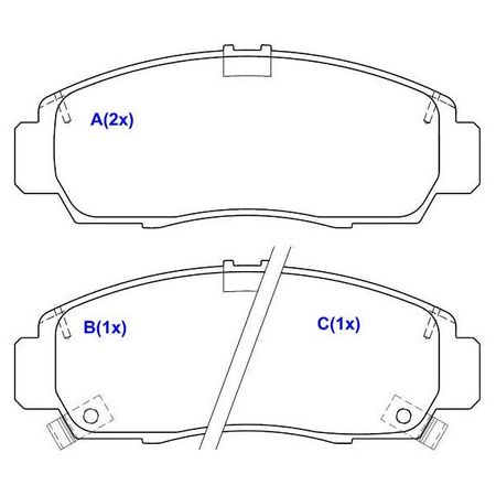 Pastilha-Freio-Dianteira-Accord-Civic-Ferodo-HQF-2282A-sistema-Nissin-hqf2282a-2018-2017-2016-comp-2