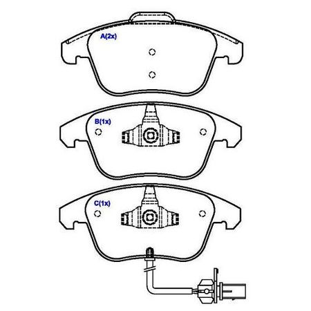 Pastilha-Freio-Dianteira-A4-A5-Ferodo-HQF-2307A-sistema-Teves-hqf2307a-2018-2017-2016-2015-comp-2