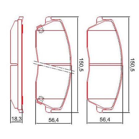 Pastilha-Freio-Chrysler-300C-2005-2006-2007-2008-Jurid-HQJ-4010A-sistema-Importado-hqj4010A-comp-2