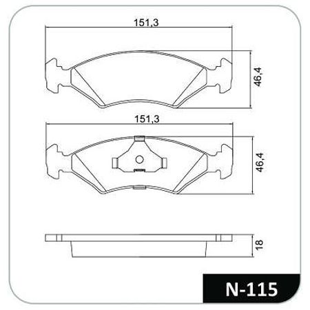 7892679060033-Pastilha-Freio-Dianteira-Escort-Verona-Cobreq-N115-Teves-1996-1995-1994-1993-comp-2