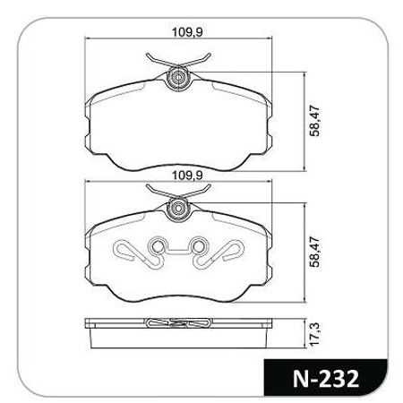 Pastilha-Freio-Dianteira-Galaxy-Royale-Versailles-Gol-Parati-Santana-Saveiro-Cobreq-n232-comp-2