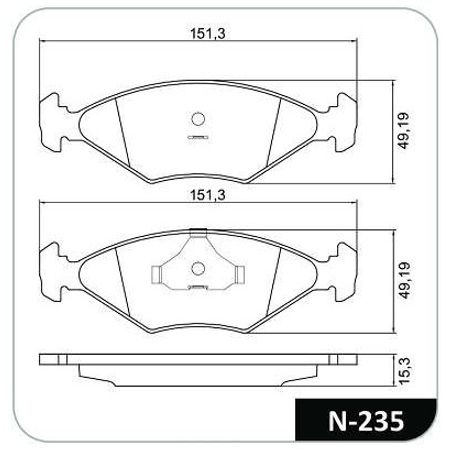 N235-COBREQ-7892679060248-Pastilha-Freio-Dianteiro-Volkswagen-Gol-Parati-Saveiro-Cobreq-N-235-1