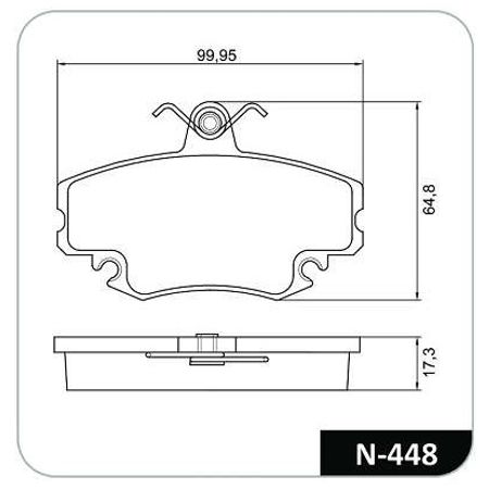 N448-COBREQ-7892679063201-Pastilha-Freio-Dianteiro-Renault-Clio-Sedan-Logan-Megane-Sandero-N-448-1