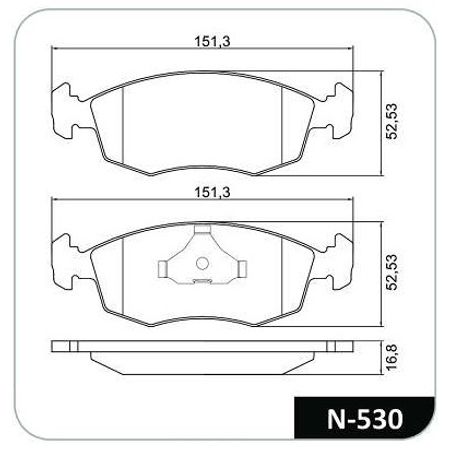 7892679060897-Pastilha-Freio-Dianteira-Palio-Siena-1996-1997-1998-Cobreq-N530-comp-2