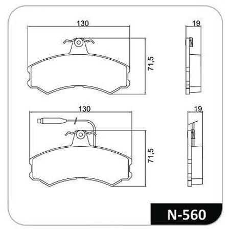 7892679061801-Pastilha-Freio-Dianteira-Ducato-MB130-Cobreq-N560-Girling-1993-1992-1991-1990-comp-2