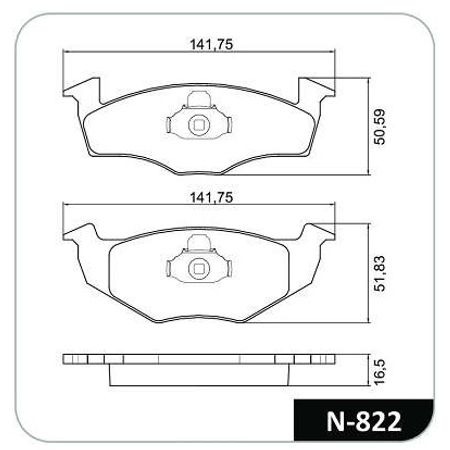 7892679061504-Pastilha-Freio-Dianteira-Cordoba-Golf-Polo-Arosa-Cobreq-N822-2020-2019-2018-comp-2