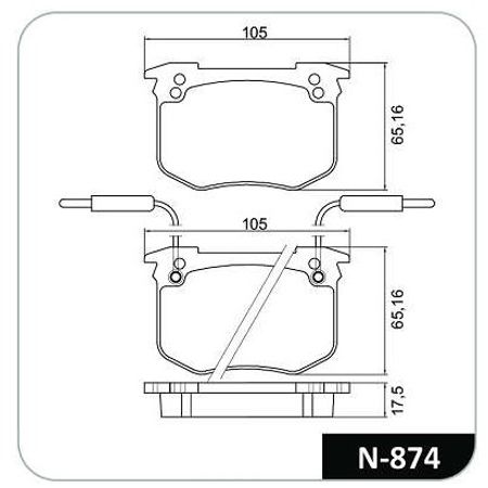 7892679060859-Pastilha-Freio-Dianteira-504-505-Pick-Up-Cobreq-N874-1998-1997-1996-comp-2