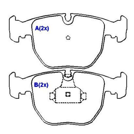Pastilha-Freio-Dianteira-Bmw-530i-540i-525i-535i-M5-X5-Z8-Speed-Brake-SNA864-Sistema-Teves-comp-1