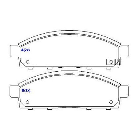 Pastilha-Freio-Dianteira-L200-Pajero-Speed-Brake-SNA810-Sistema-Tokico-2019-2018-2017-2016-comp-1