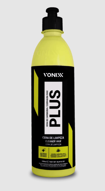 Carnaúba Plus Vonixx 500ml Cera Automotiva Líquida com Brilho e Proteção Duradoura