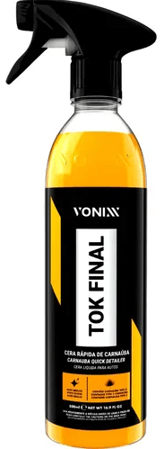 Carnaúba Tok Final Vonixx 500ml – Cera Automotiva Líquida com Brilho e Proteção